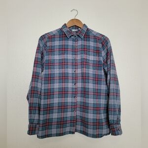 Woolrich Blue Plaid Button Down Shirt